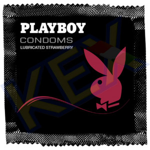 Playboy óvszer eper ízű (2db)