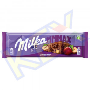 Milka táblás csokoládé mazsolás-mogyorós 270g