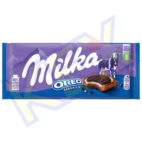 Milka táblás csokoládé Oreo Sandwich 90g