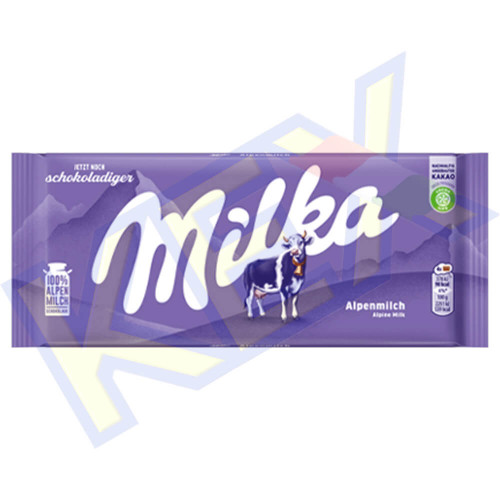 Milka táblás csokoládé alpesi tejtábla 100g