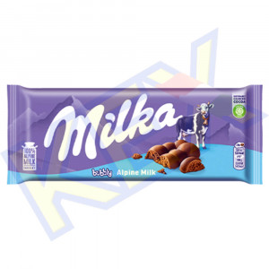Milka táblás csokoládé Bubbly tejcsokoládé 90g