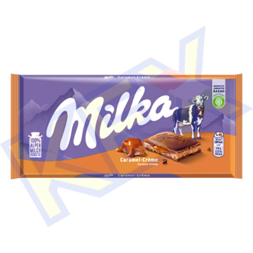 Milka táblás csokoládé karamellkrémes 100g