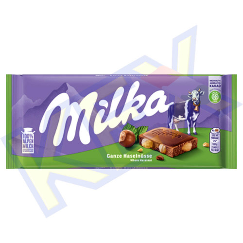 Milka táblás csokoládé egészmogyorós 100g