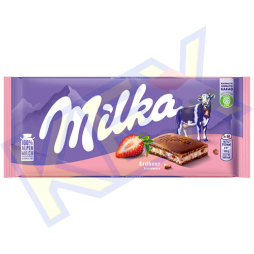 Milka táblás csokoládé eperjoghurtos 100g