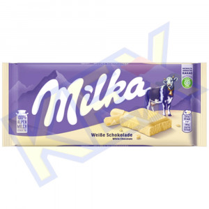 Milka táblás csokoládé fehércsokoládés 100g