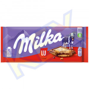 Milka táblás csokoládé LU keksz 87g