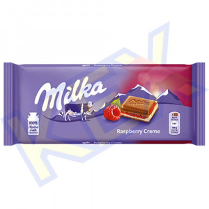 Milka táblás csokoládé málnakrémes 100g