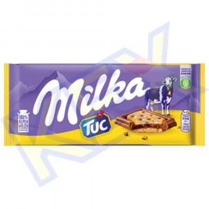 Milka táblás csokoládé TUC keksz 87g