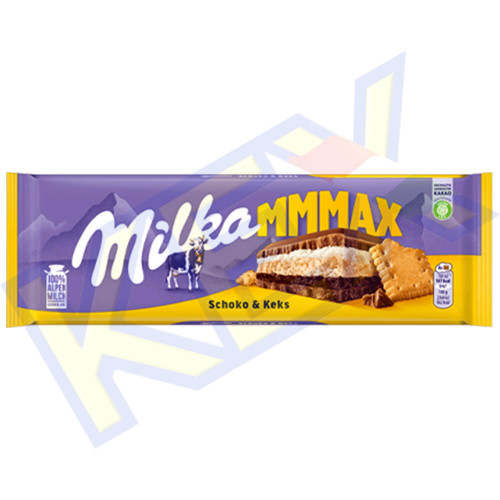 Milka táblás csokoládé Schoko & Keks 300g