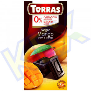 Torras diabetikus étcsokoládé mangó ízű 75g