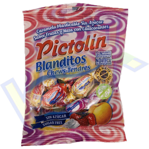 Intervan Pictolin Blanditos gyümölcs ízű cukorka 65g