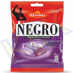 Győri Negro feketeribizli ízű cukor 79g