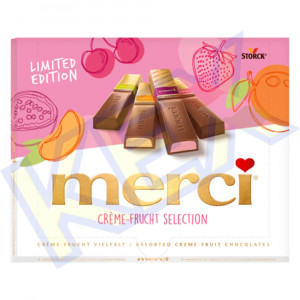 Storck Merci Creme-Fruit Selection pink desszert 250g