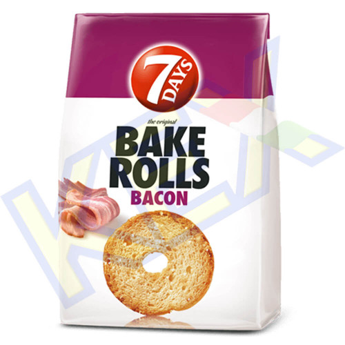 7Days Bake Rolls kenyérchips bacon ízű 70g