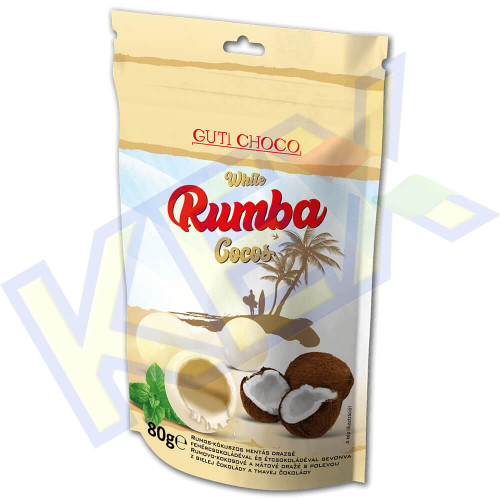 GutiChoco Rumba drazsé rum-kókusz-menta ízű 80g