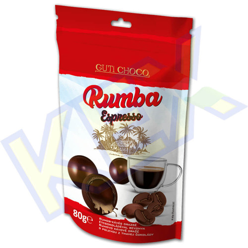 GutiChoco Rumba drazsé rum-kávé ízű 80g