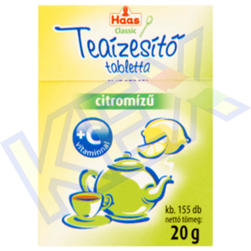 Haas citromos teaízesítő tabletta C-vitaminnal 20g