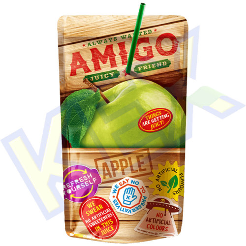 Amigo szívószálas üdítőital alma ízű 200ml