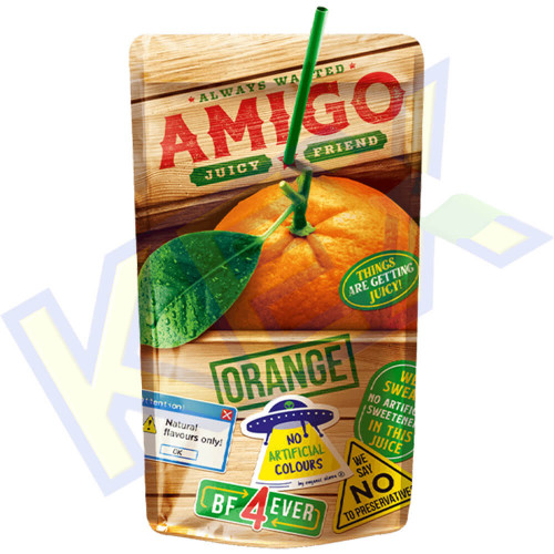 Amigo szívószálas üdítőital narancs ízű 200ml