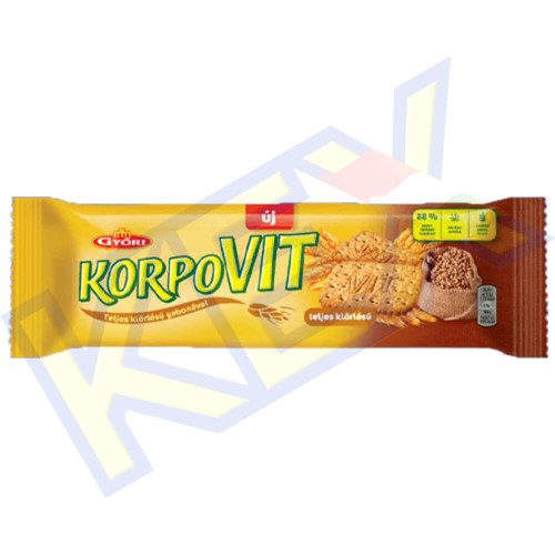Győri Korpovit teljes kiőrlésű keksz 174g