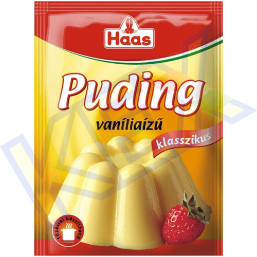 Haas pudingpor klasszikus 40g vanília