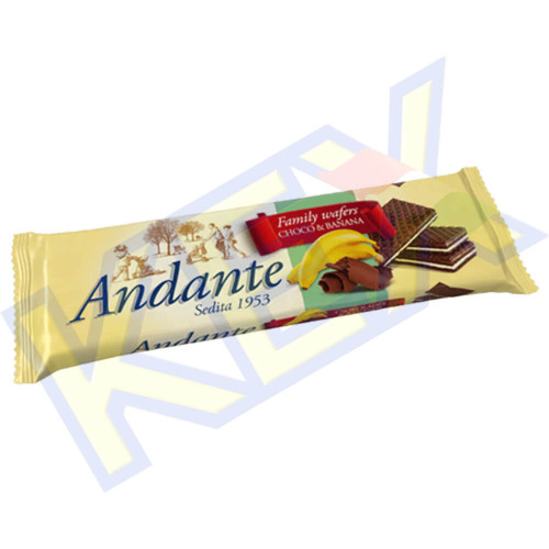 Andante töltött ostya csokoládé-banán ízű 130g