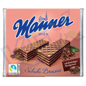 Manner töltött ostya csokoládé-brownie ízű 75g