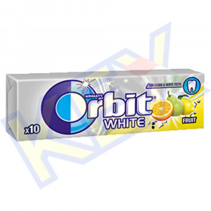 Orbit White Fruit rágó vegyes gyümölcs ízű 14g