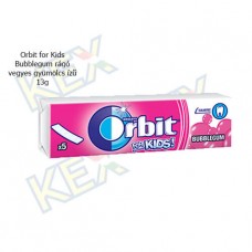 Orbit for Kids Bubblegum rágó vegyes gyümölcs ízű 13g
