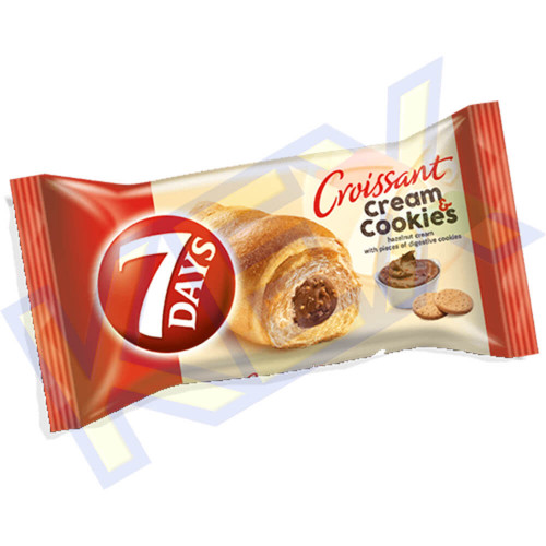 7days cream & cookies croissant mogyoró ízű 60g