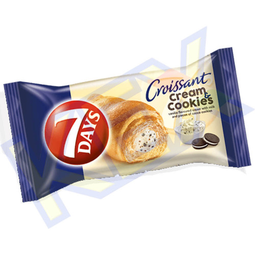 7days cream & cookies croissant vanília-kakaó ízű 60g