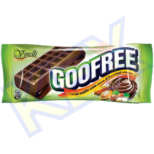 Vinelli GooFree gofri kakaó-mogyoró ízű 50g