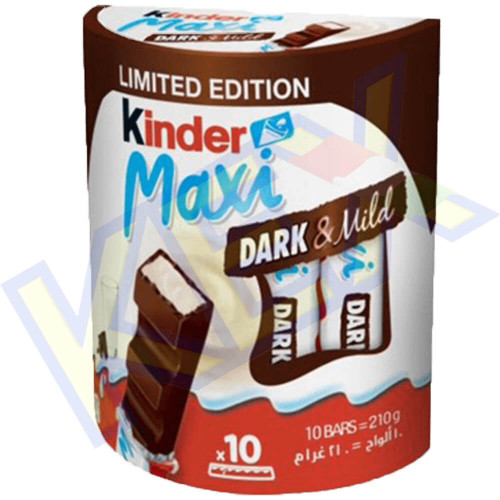 Kinder Maxi Chocolate  Dark-Mild 210g T10